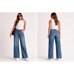 Pistola Jadyn Fluid Fabric Palazzo Jean Wide Leg Celebration Wash Size 25